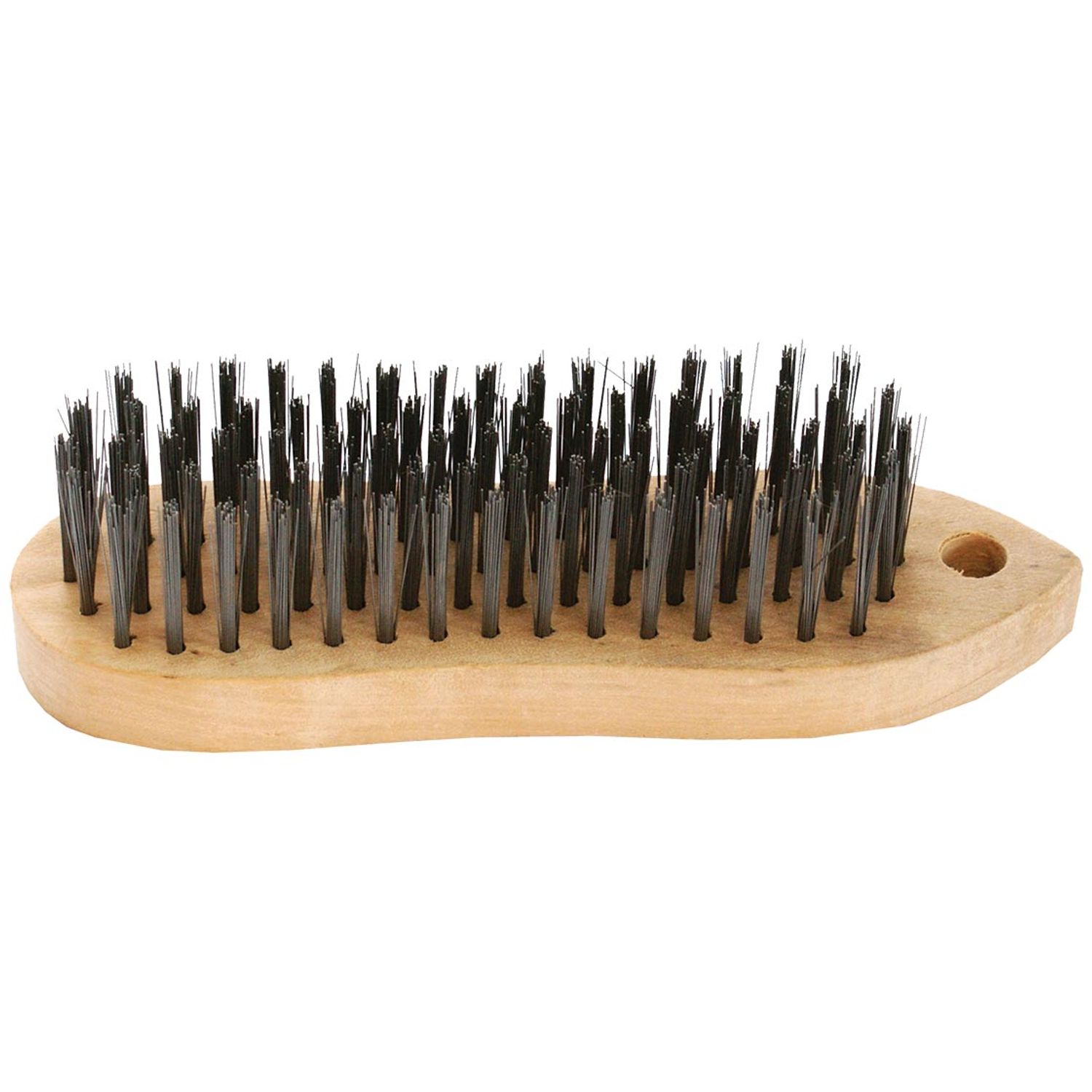 Wire Hand Block Brush Wood Handle Rectangular